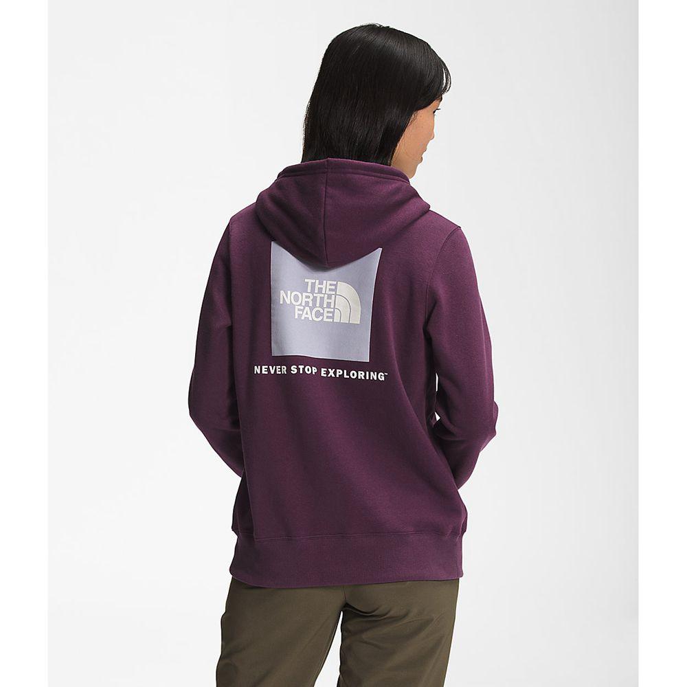 The North Face Box Nse Pullover Γυναικεια Φούτερ Hoodie - Μπορντο / Μαυρα (TYBO81570)